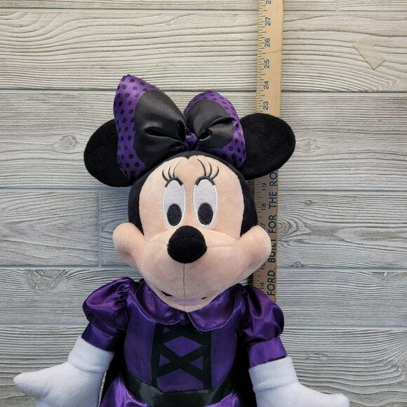 Disney Minnie Mouse Greeter Halloween Plush Standing Doll Vampire Witch‎ Costume - Picture 10 of 16